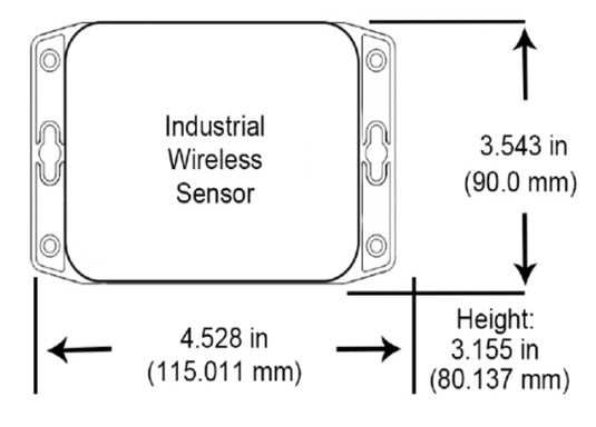 Vehicle Detection IoT Sensor Dimensions
