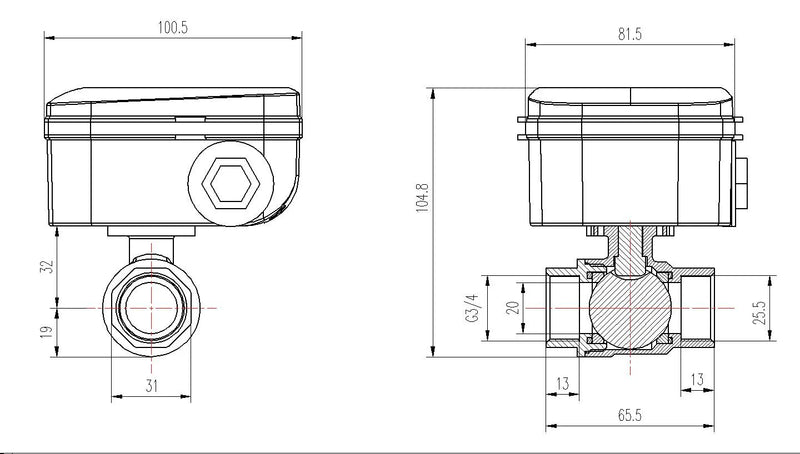 Load image into Gallery viewer, LoRaWAN Smart Valve | ioX-Connect