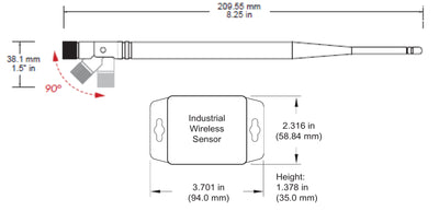 Load image into Gallery viewer, Wireless Industrial IoT Sensor Antenna
