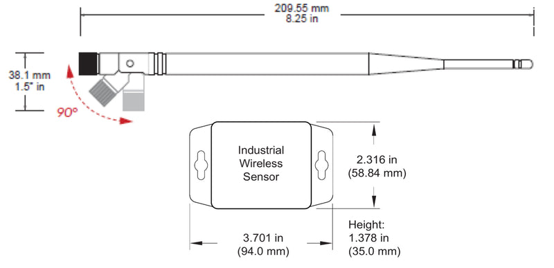 Load image into Gallery viewer, Wireless Industrial IoT Sensor Antenna
