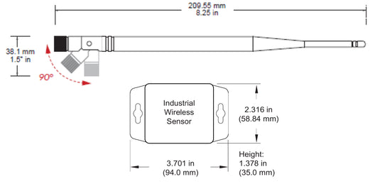 Wireless Industrial IoT Sensor Antenna