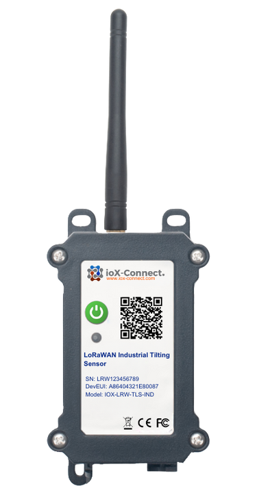 Industrial LoRaWAN Tilt Sensor for Structural Monitoring | ioX-Connect