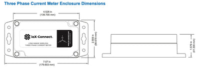 Load image into Gallery viewer, Three-Phase Current Meter Dimensions
