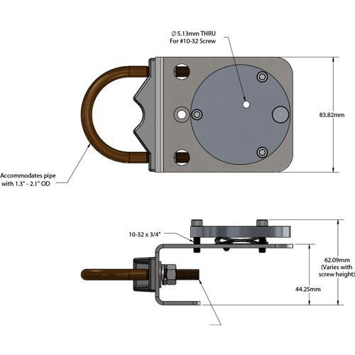 PAR Light Meter Mounting Bracket